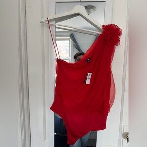 EXPRESS ONE SHOULDER BODYSUIT